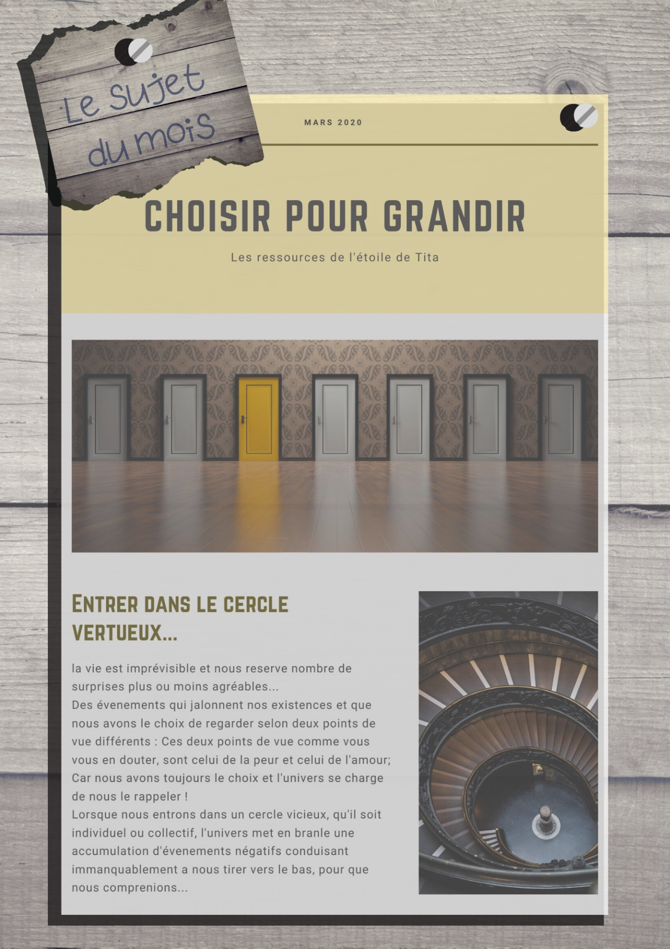 Le petit journal d'avril 2020